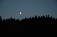 Jura_moonset_1 Luna sobre las crestas. Jura-Francia.